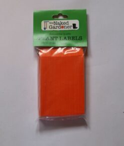Orange Plastic Labels - 25 packet