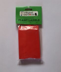 Red Plastic Labels - 25 packet